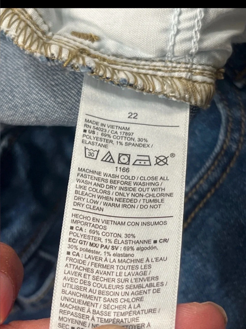 NWT Old Navy High-Waisted Wow Jean Shorts, size 22